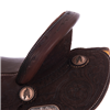 Burns Chocolate RO Barrel Saddle w/ Deluxe Snake-MW 